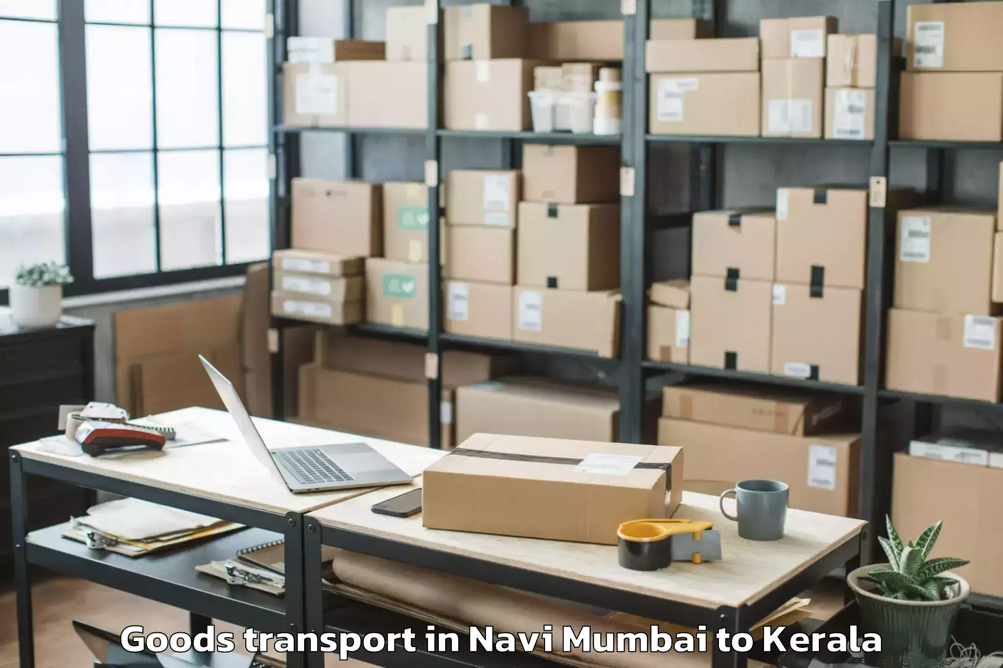 Book Your Navi Mumbai to Cherpulassery Goods Transport Today